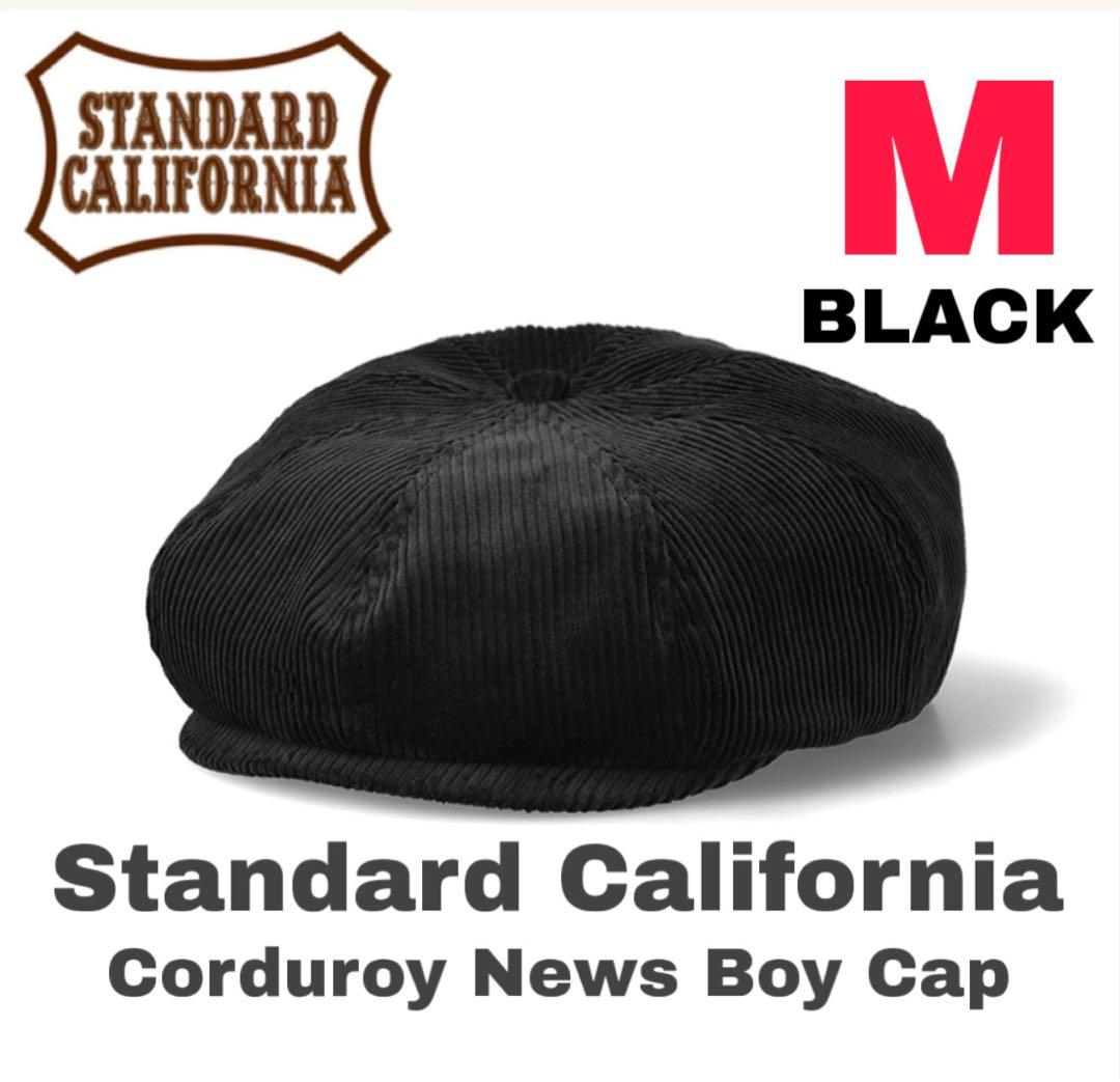スタンダード カリフォルニア Corduroy News Boy Cap 黒 M Standard California Corduroy News Boy Cap delivery!! ｜ STANDARD