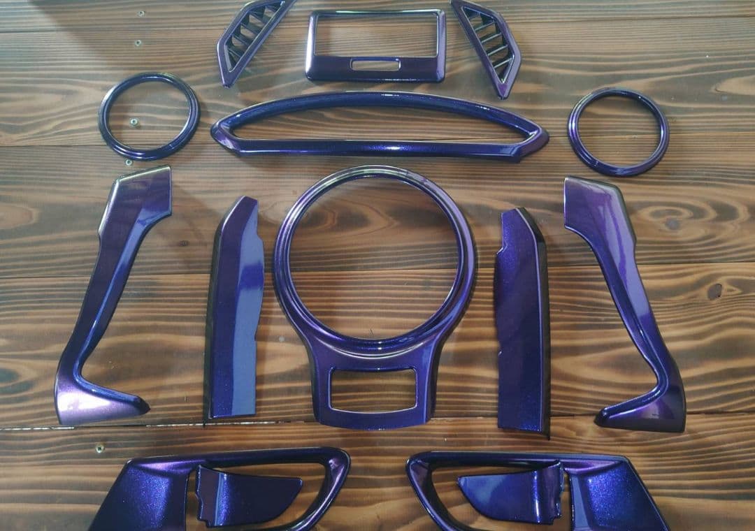 トヨタ86 BRZ zn6zc6マジョーラ パープル×ブルー室内カバーフルセット トヨタ86 BRZ zn6 zc6 マジョーラカラー パープル×ブルー 室内パネル