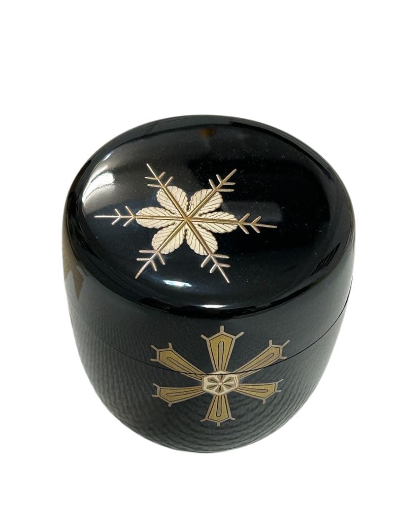 t*n様 茶道具 蒔絵師 越田尾山 雪花 中棗