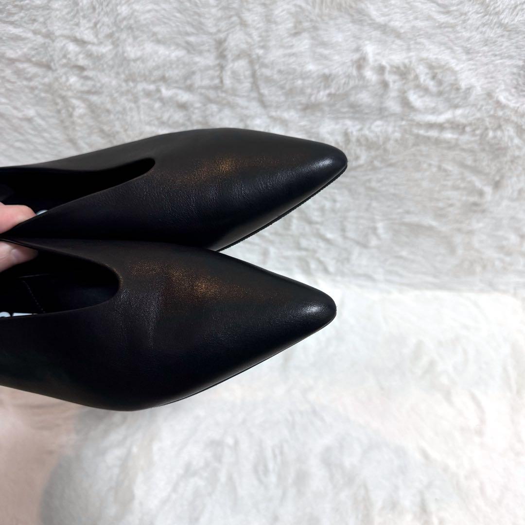 極美品】SHISEI シーセイ パンプス ポインテッドトゥ レザー ブラック