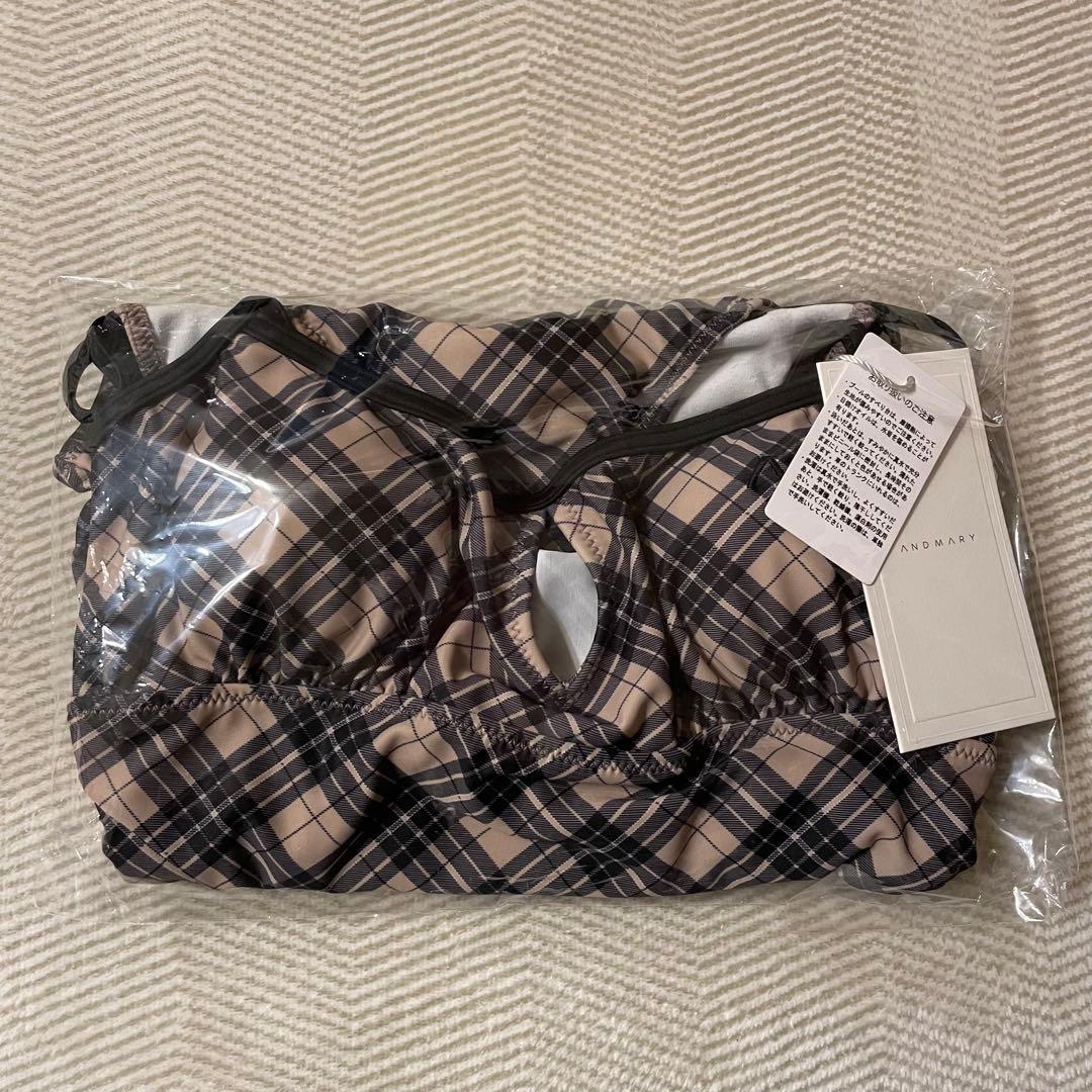 andmary Nadia check swimsuit 水着