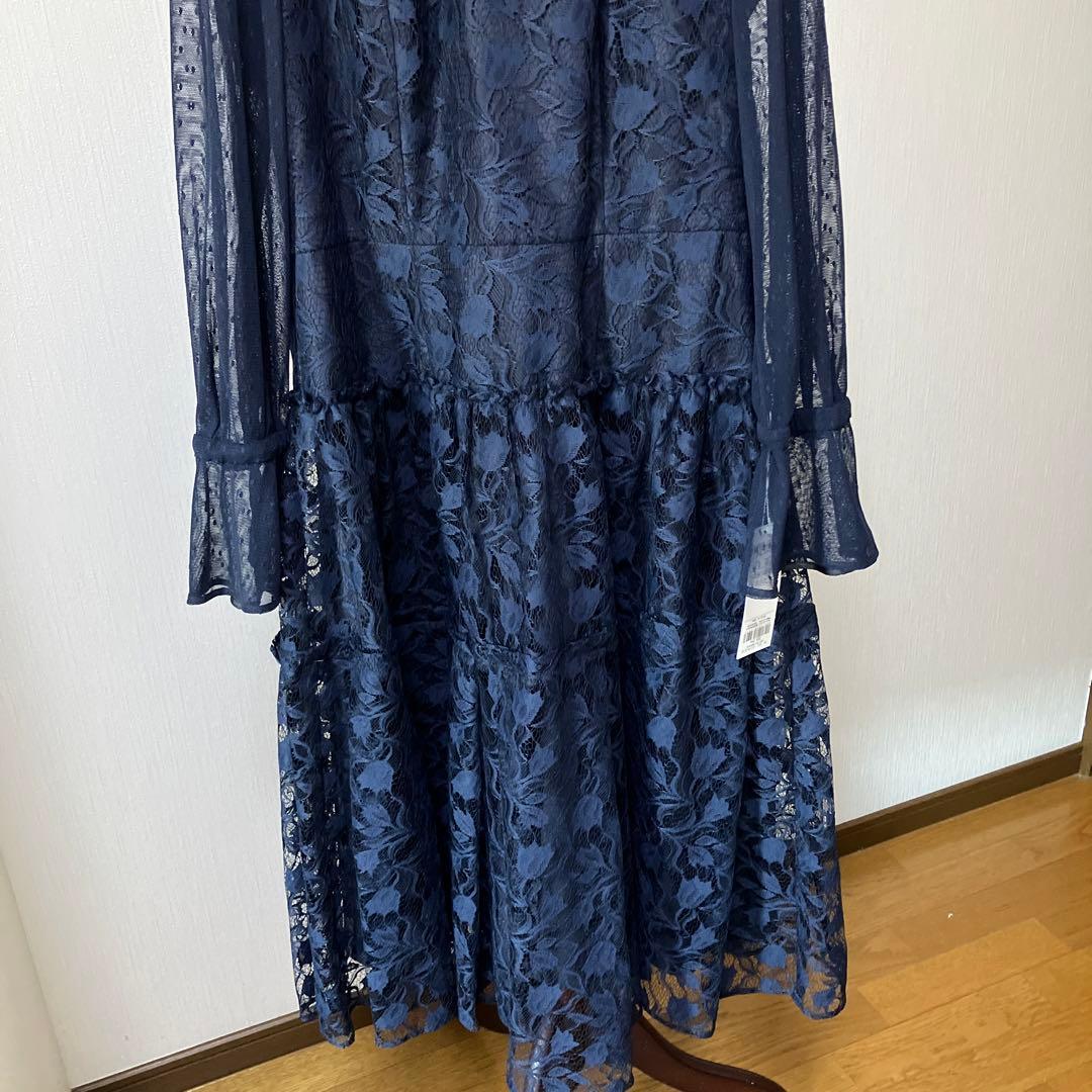 ネイビー レース ドレス 長袖 フレア 23区 最終価格 - メルカリ