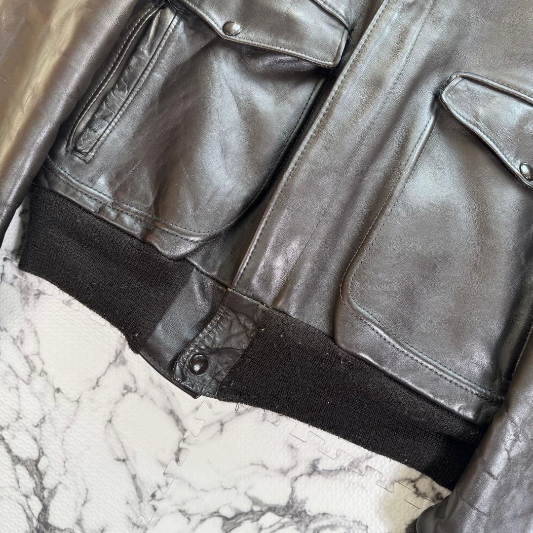 ショット G-1 フライトジャケット ヴィンテージ TALONアルミジップ