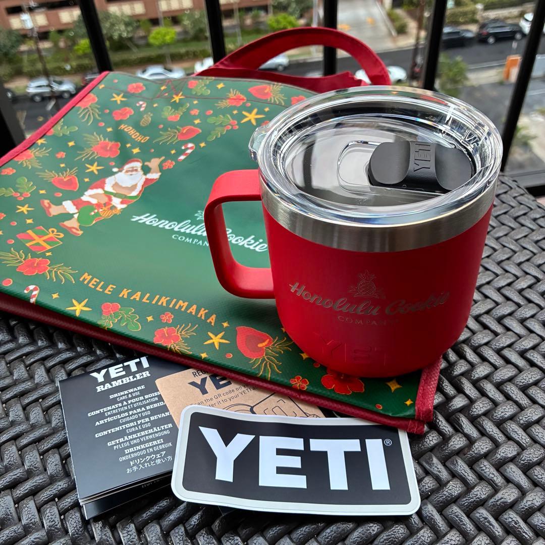 ハワイ限定】YETI ホノルルクッキーコラボ クリスマス ショッパー付 赤