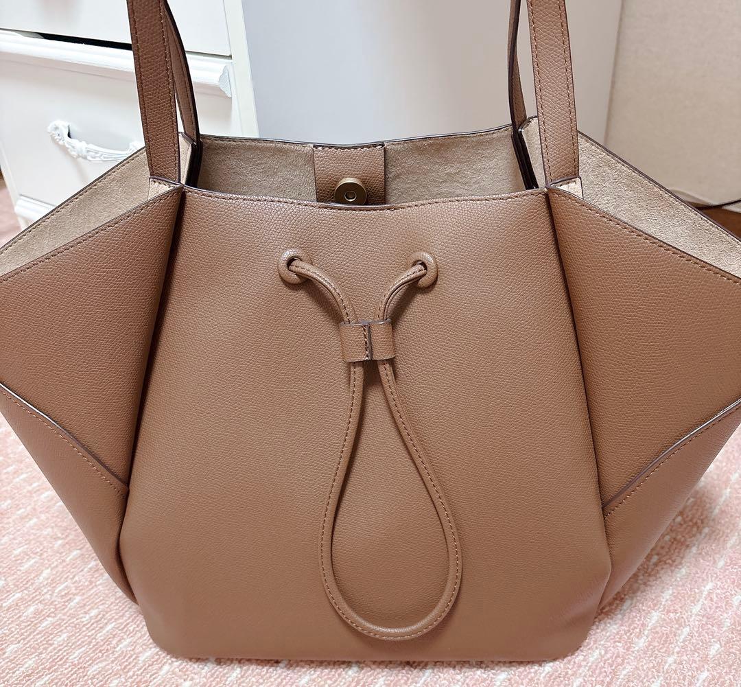 ZARA マキシショッパートートバッグ ブラウン - メルカリ