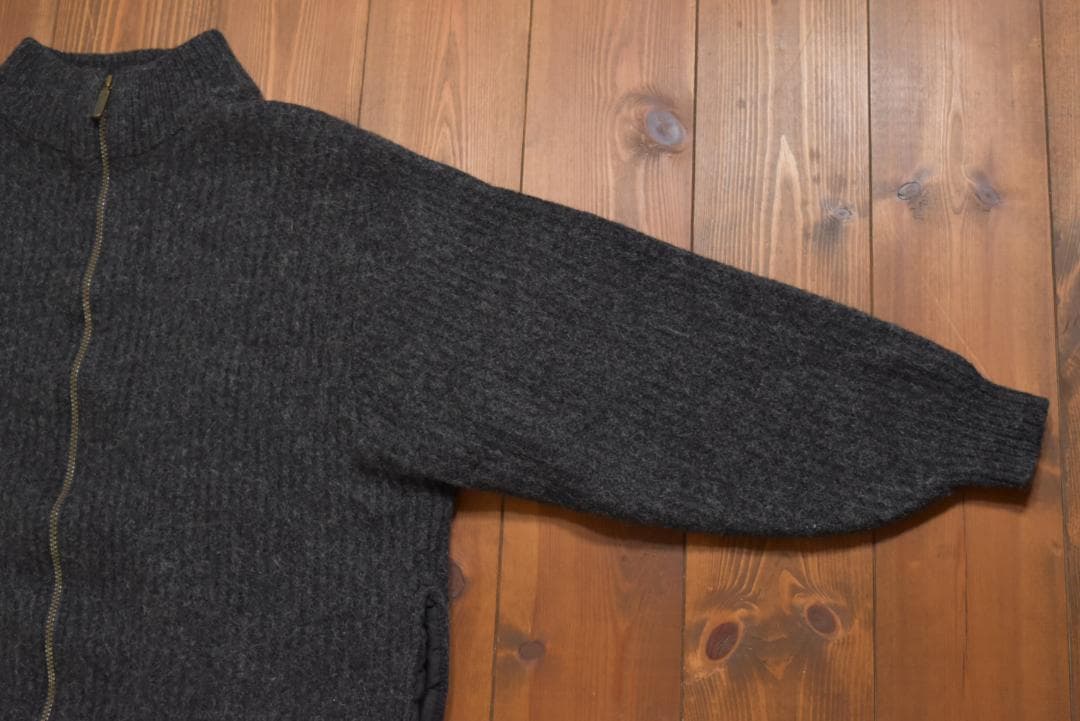 L.L.Bean USA製 アルパカ混ウール フルジップ ドライバーズニット