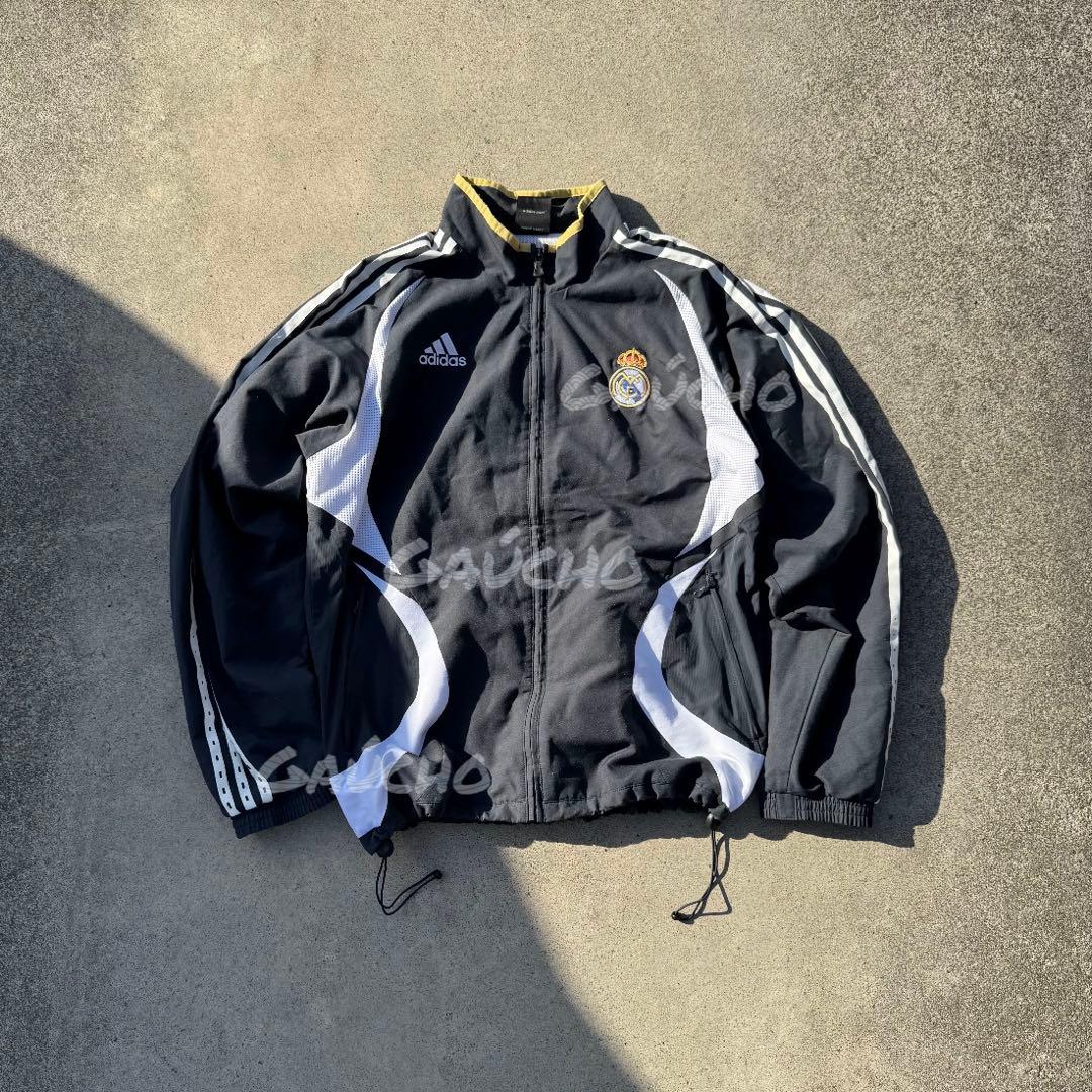 レアルマドリード　アンセムジャケット　ナイロンジャケット　トラックジャケット レアル・マドリード アディダス アンセム ジャケット - ネイビー