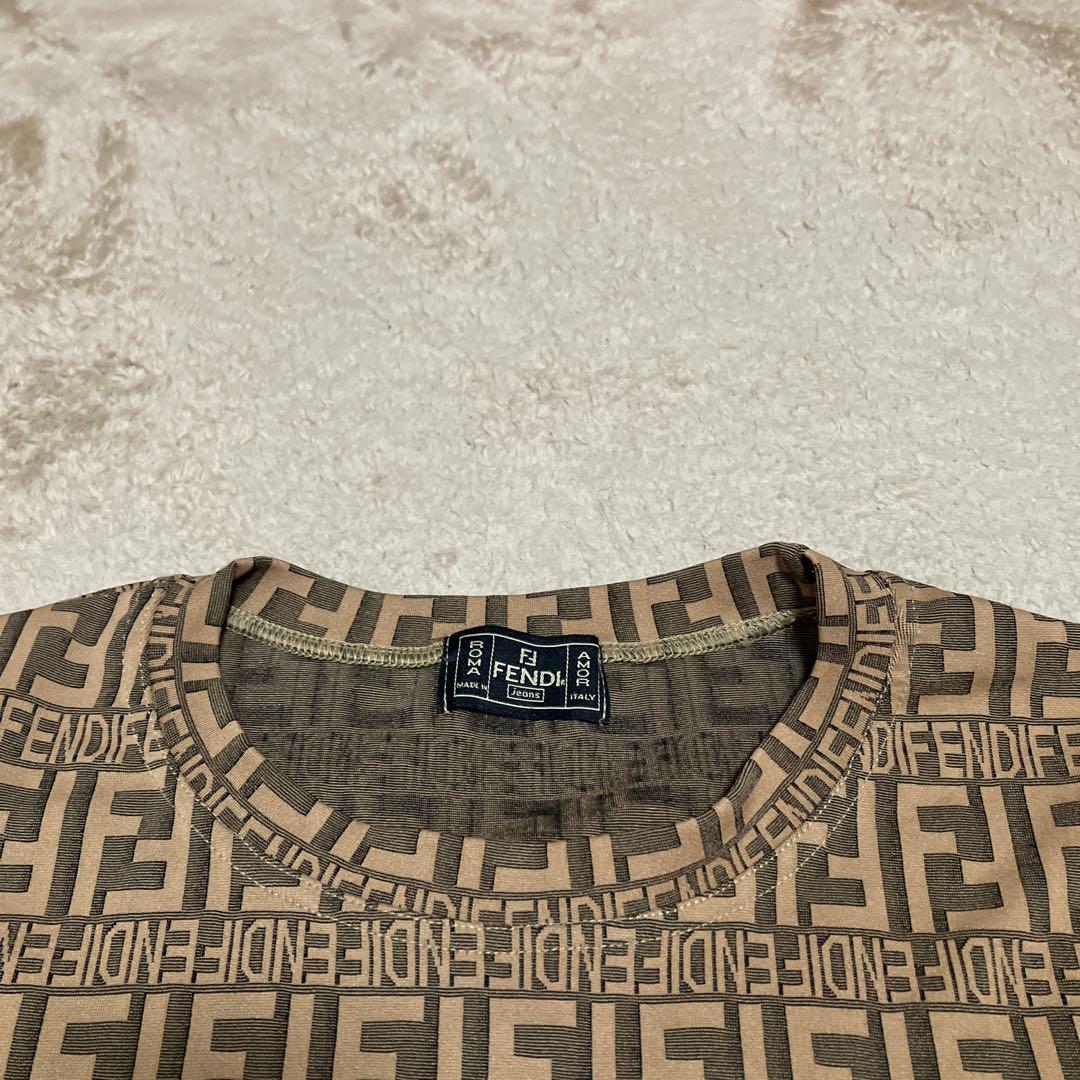 新品、レアファッション - FENDI フェンディ 長袖 ロンT ズッカ柄 総柄