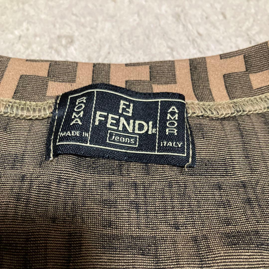 新品、レアファッション - FENDI フェンディ 長袖 ロンT ズッカ柄 総柄