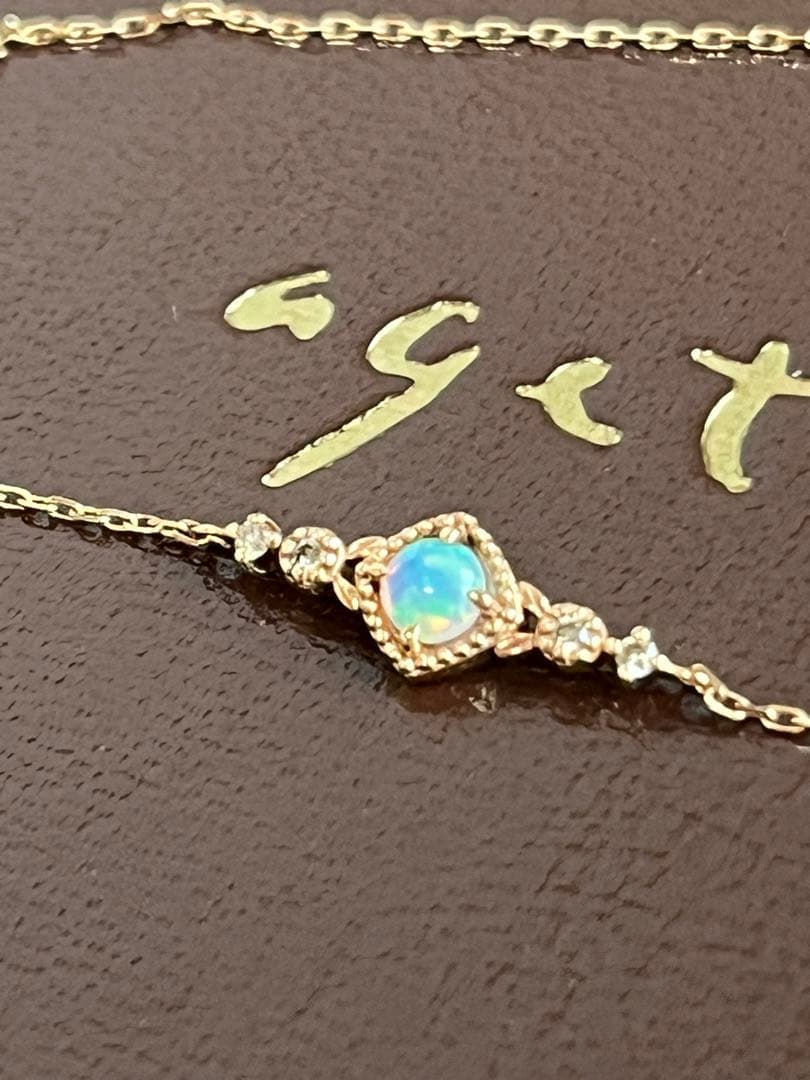 値下げ☆アガット agete K10 オパール ブレスレット S115410945