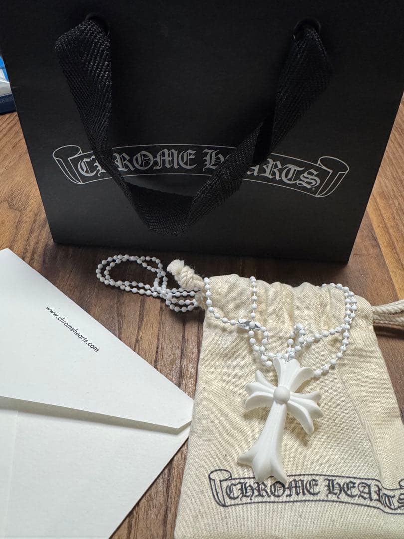ギャランティ有 CHROME HEARTS シリコンラバー クロスネックレス CHROME HEARTS クロムハーツ シリコン ラバー クロス ネックレス