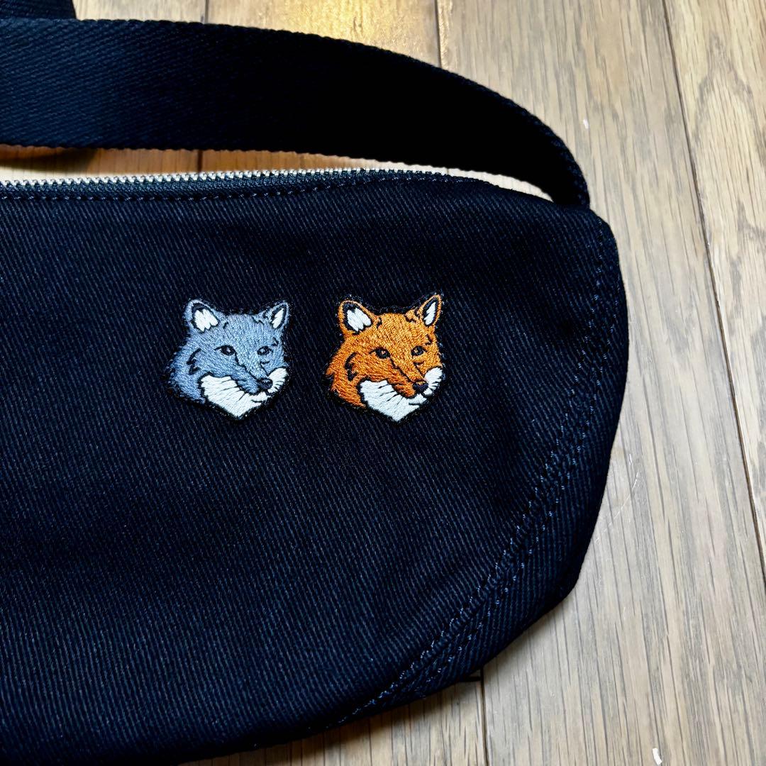 新品タグ付きメゾンキツネ DOUBLE BOLD FOX HEAD BUMBAG - メルカリ