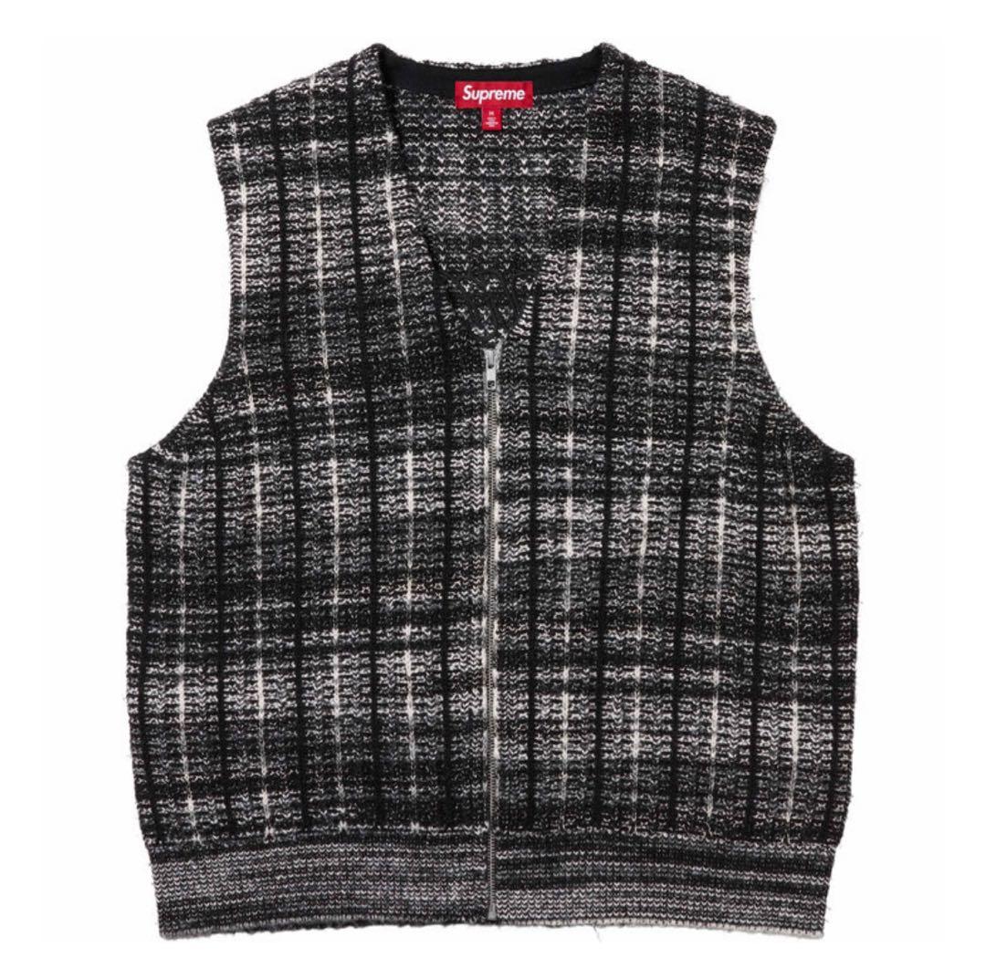 supreme Speckled Zip Up Sweater Vest - メルカリ