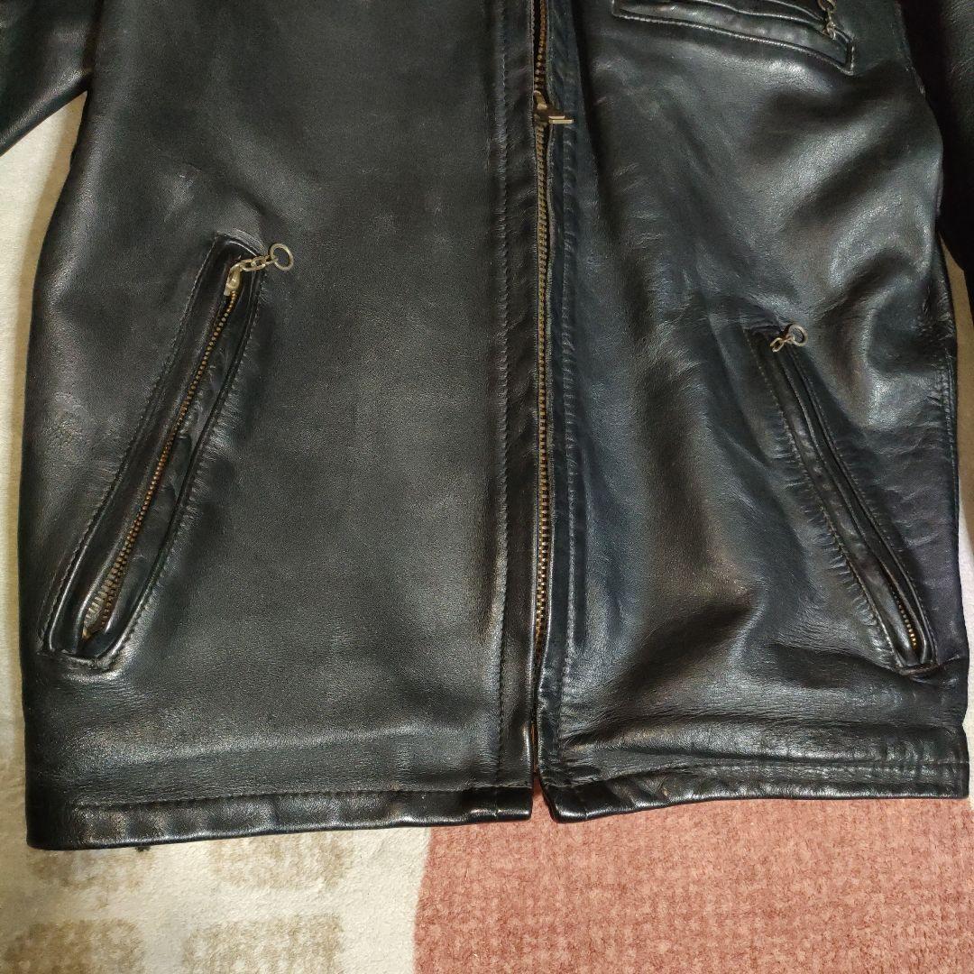 良品人気SchottAT101レザー シングルジャケット36ダメでも対応有