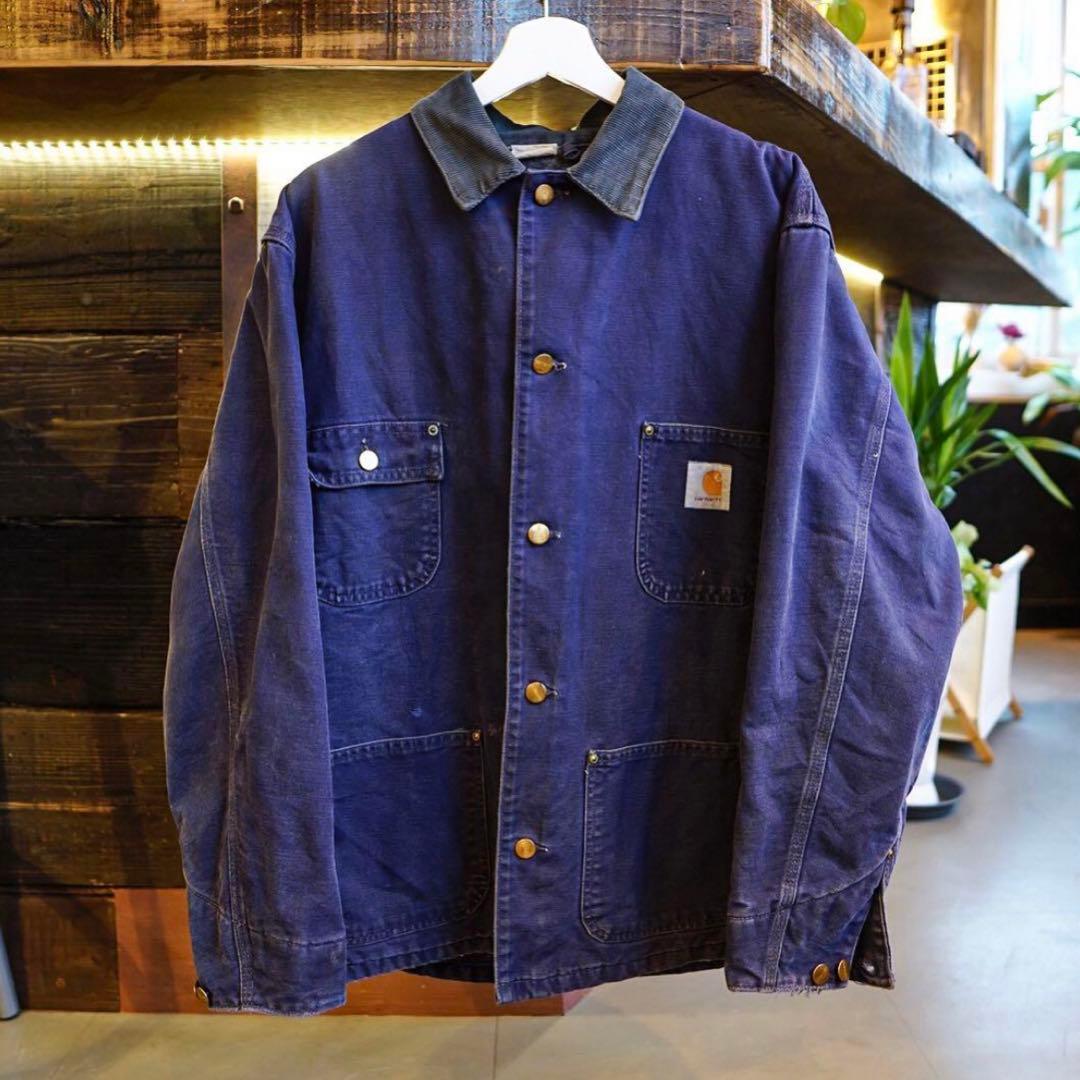 90s カーハート チョアコート カバーオール ネイビー 野村訓市 - メルカリ