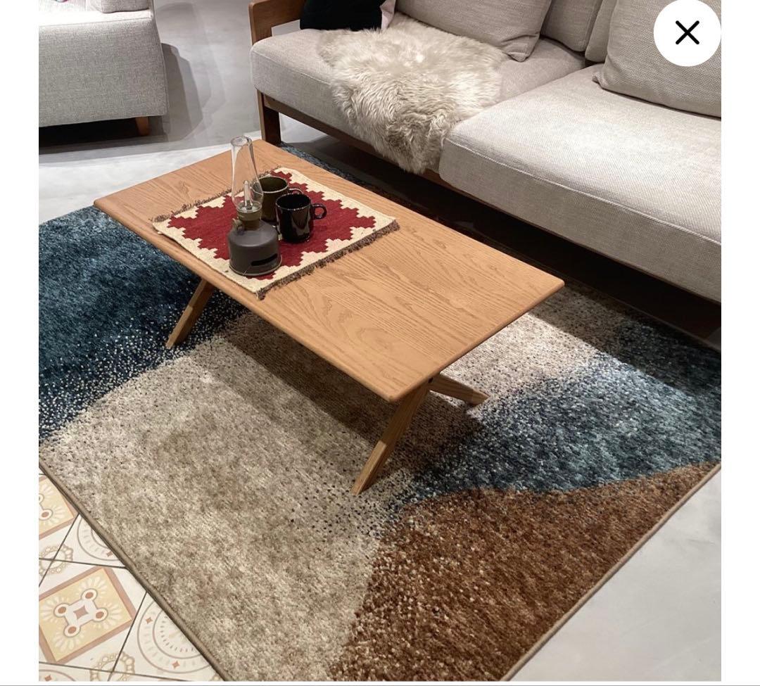 【美品】MOSTE(モステ) ラグ　140×200 □unico/ウニコ□MOSTE/モステ ラグ 140×200 ブルーグリーン | 入荷