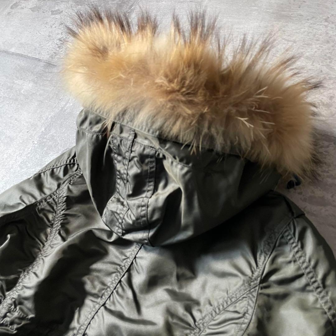 ALPHA ファー付き ボンバージャケット ショート丈 2wayライナー y2k