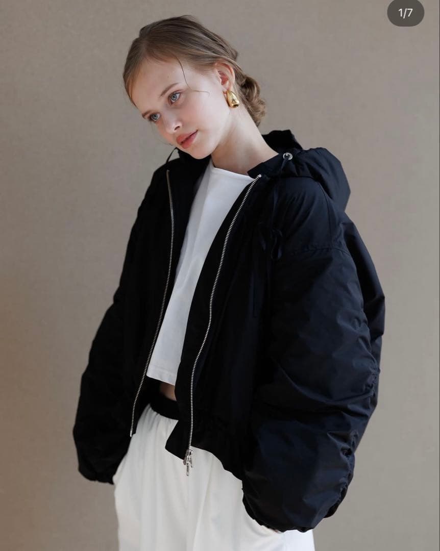 pois ポワ ribbon blouson リボンブルゾン ブラック Pois ポワ リボン