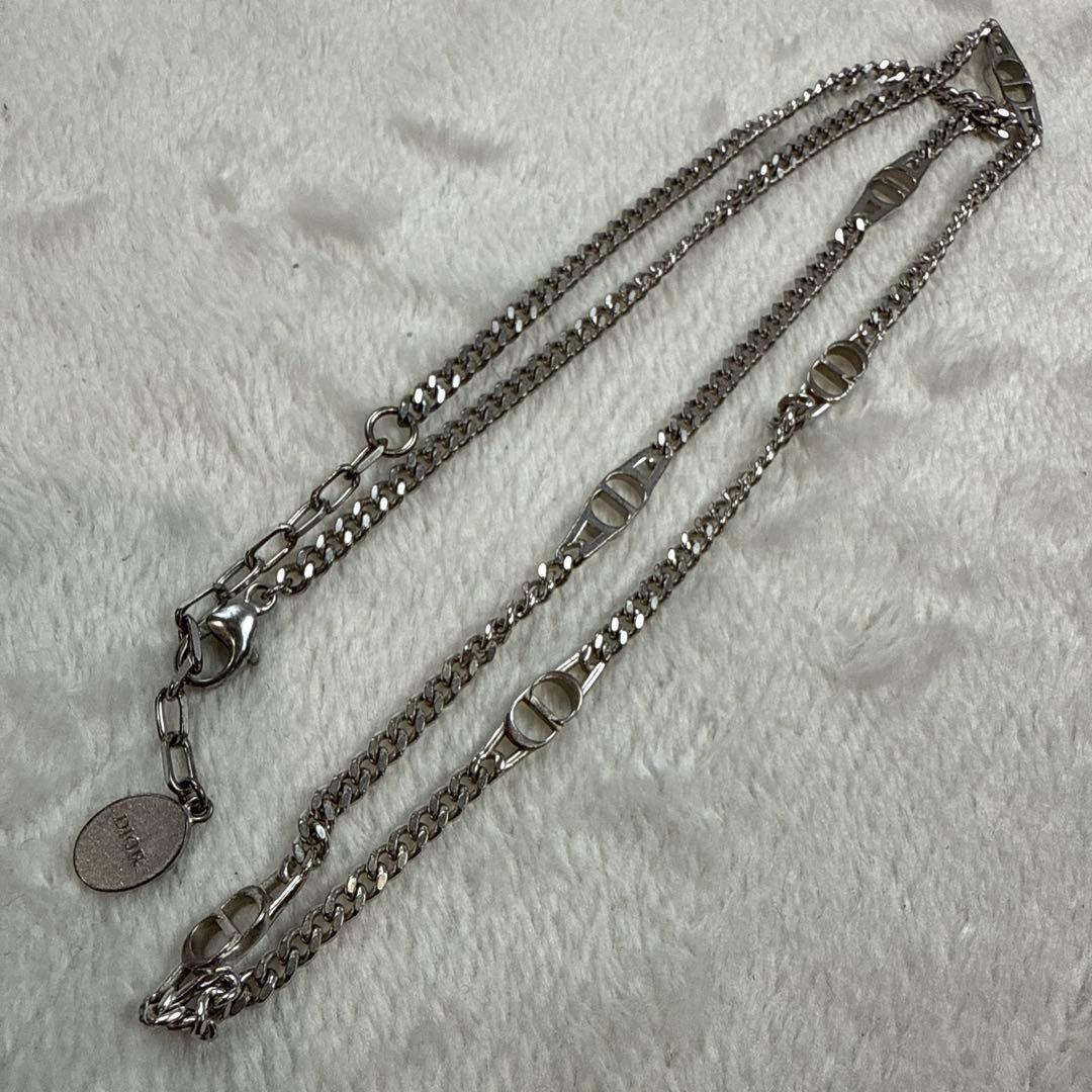 クリスチャンディオール　シルバー925 CDロゴネックレス Christian Dior クリスチャンディオール ネックレス Diorロゴ スネーク