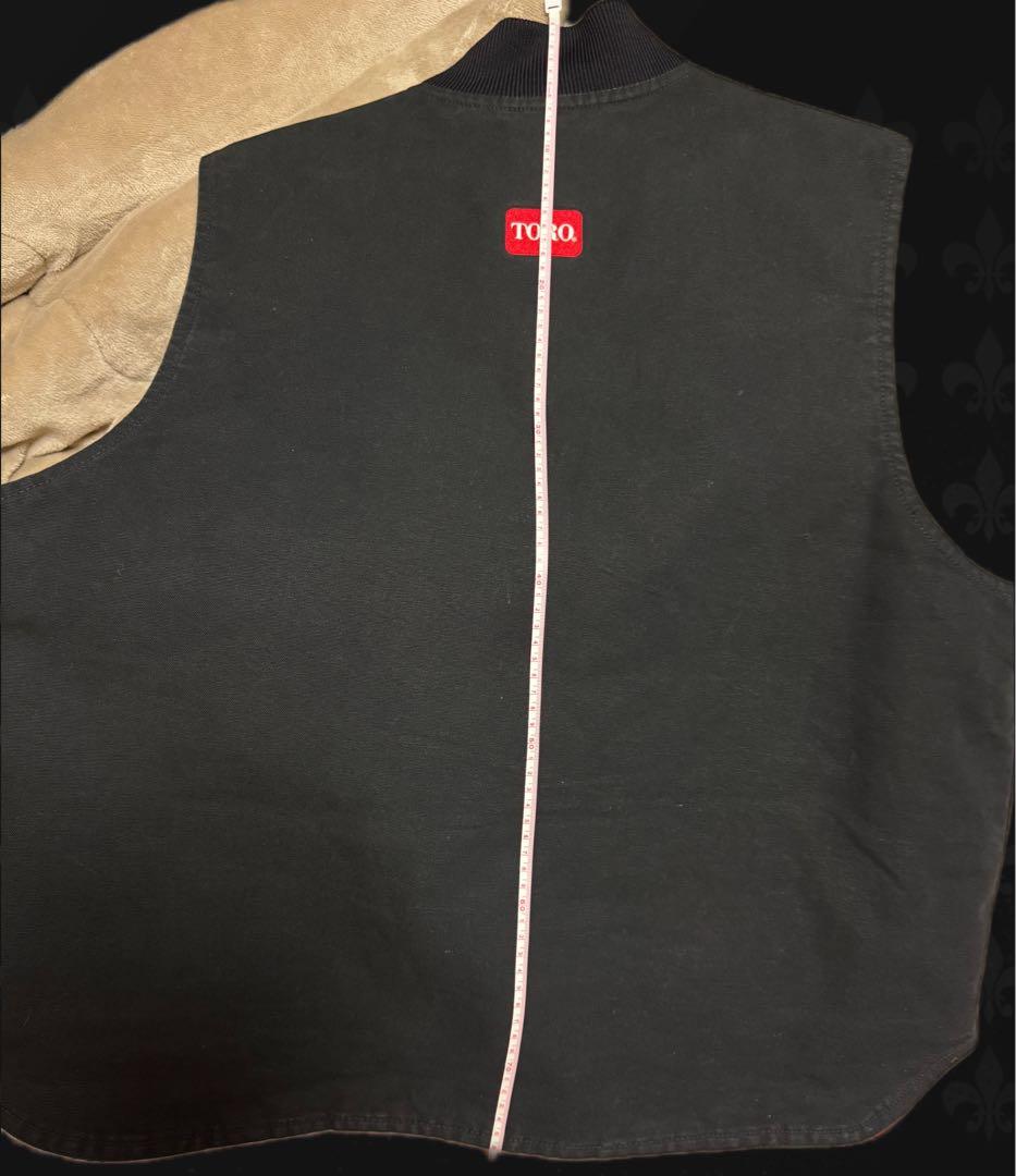 美品Carhartt ダックベスト ブラックTurf Care Toro コラボ - メルカリ