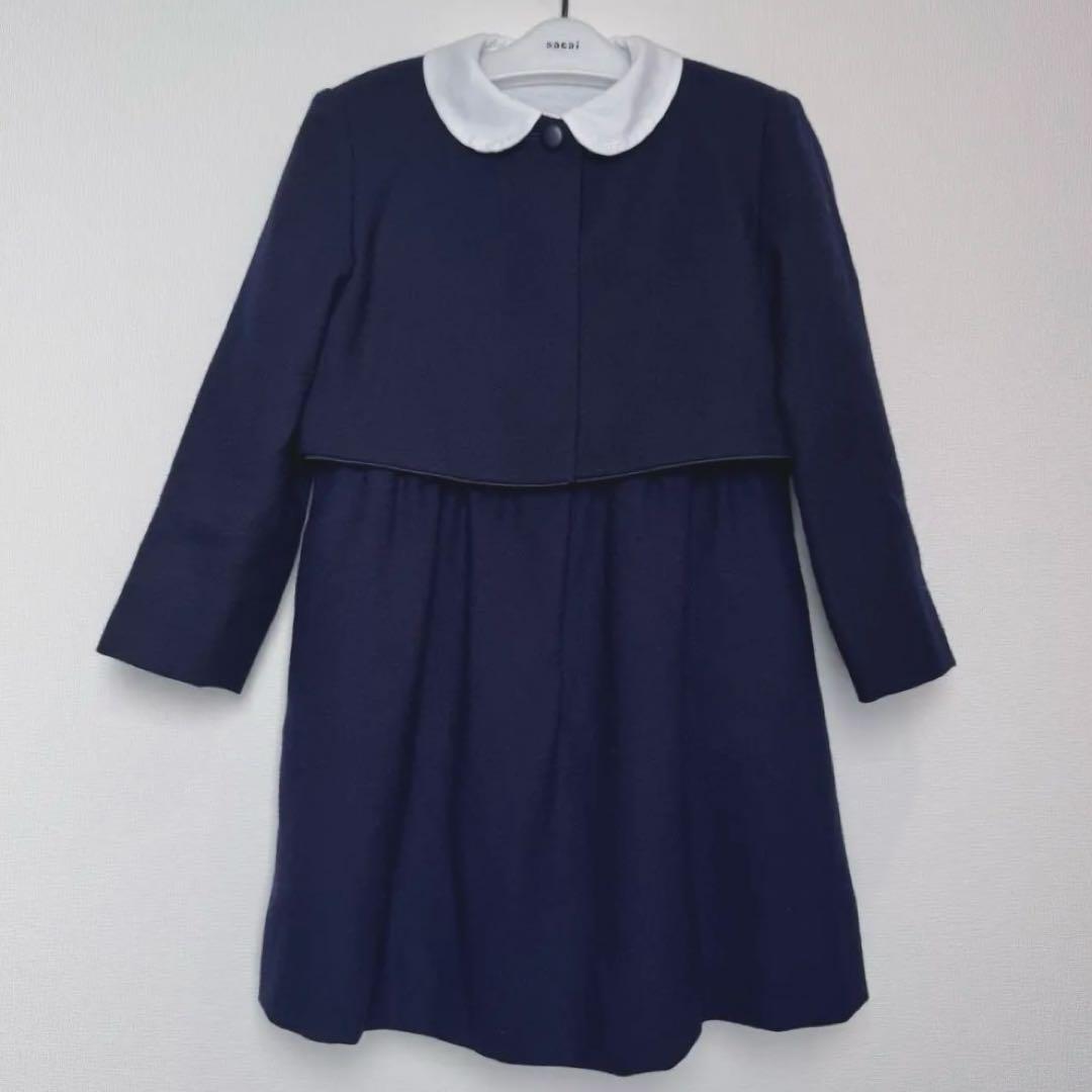 familiar お受験 ボレロ&ワンピース 紺 - メルカリ