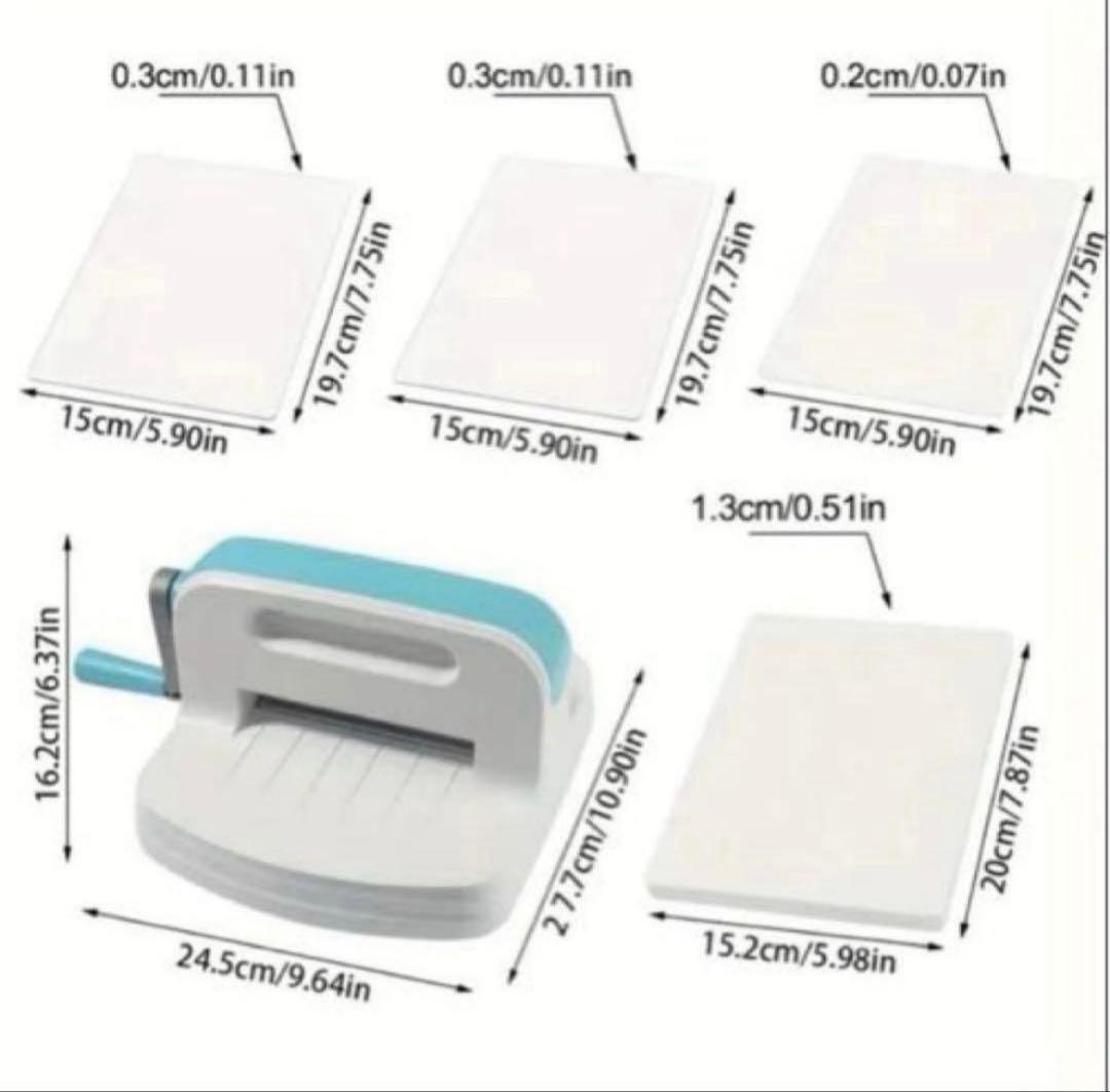 A5】ダイカットマシン本体＋プレート4枚 - メルカリ