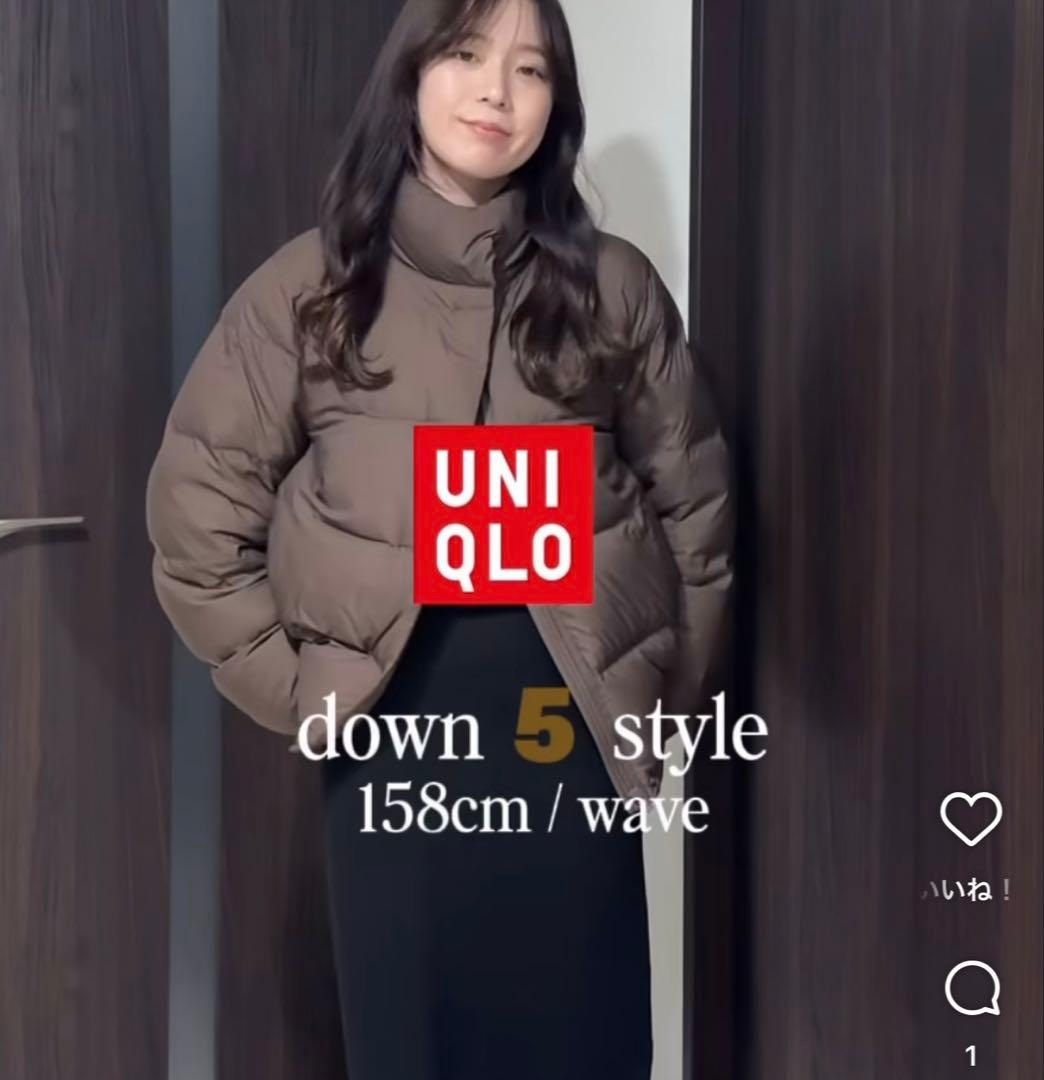 《新品未着用》UNIQLO ユニクロ パウダーソフトダウンジャケット ブラウンL