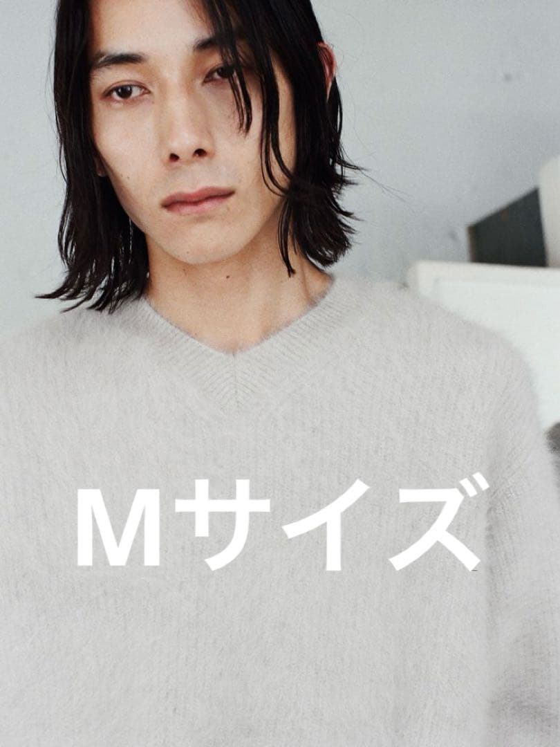 トップス LIDNM Fox Cashmere V Knit SAND GRAY LIDNM（リドム）の「FOX CASHMERE KNIT（ニット/セーター）」 - WEAR