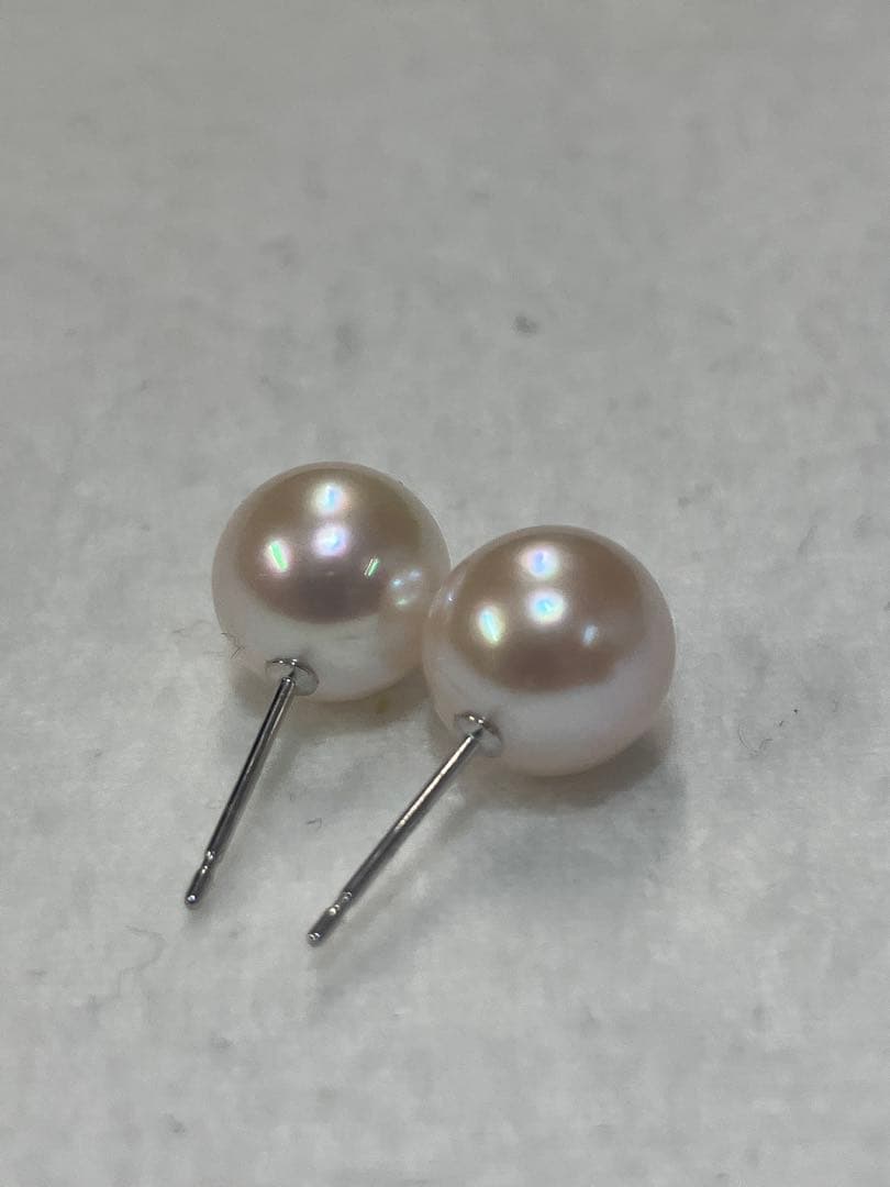 伊勢志摩英虞湾産あこや真珠　8.4 8.5mm パールピアス