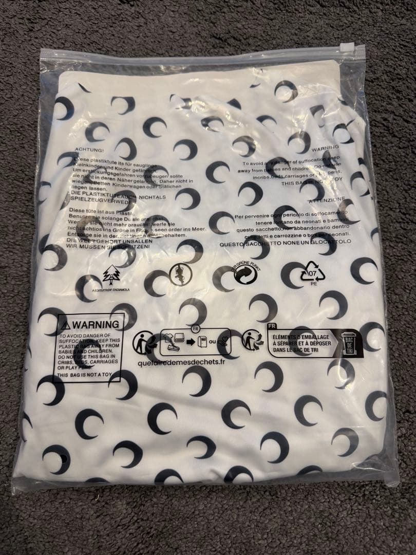 Marine Serre風 三日月模様 トップス MARINE SERRE（マリーンセル） マリーン セル ロンT カットソー Moon