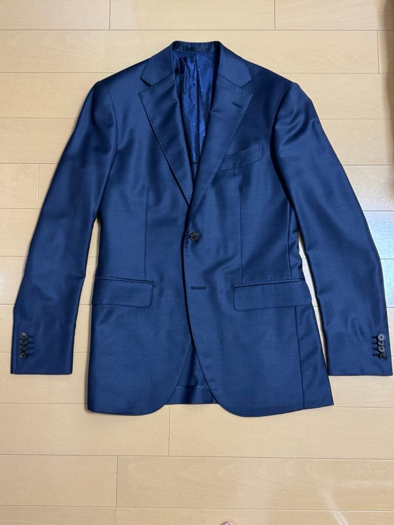 超美品イタリア名門 ゼニア トロフェオ ネイビー 3ピーススーツ ZEGNA／ゼニア】TROFEO／トロフェオ 3ピーススーツ