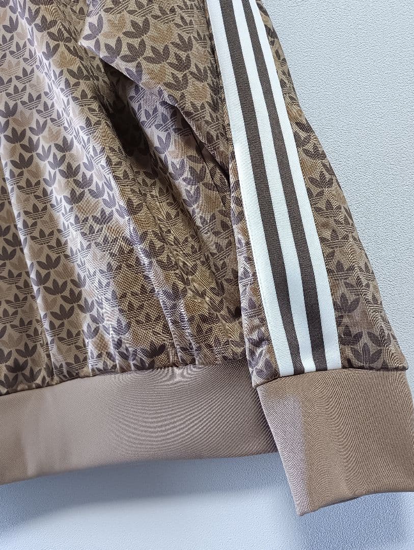 adidas モノグラム ファイヤーバード ブラウン 極美品 L AV1006