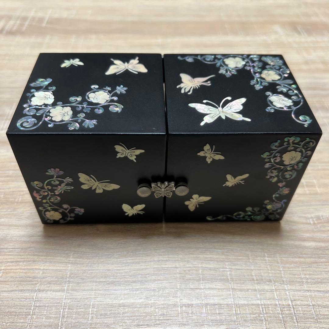 韓国 螺鈿細工 小物入れ ジュエリーボックス - メルカリ