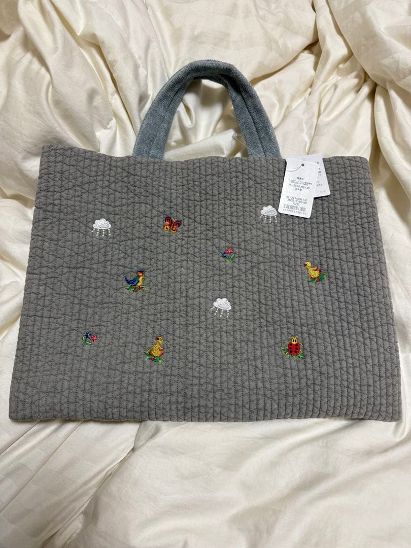 pionunnal×FEILER 刺繍トートバッグ ライトグレー - メルカリ