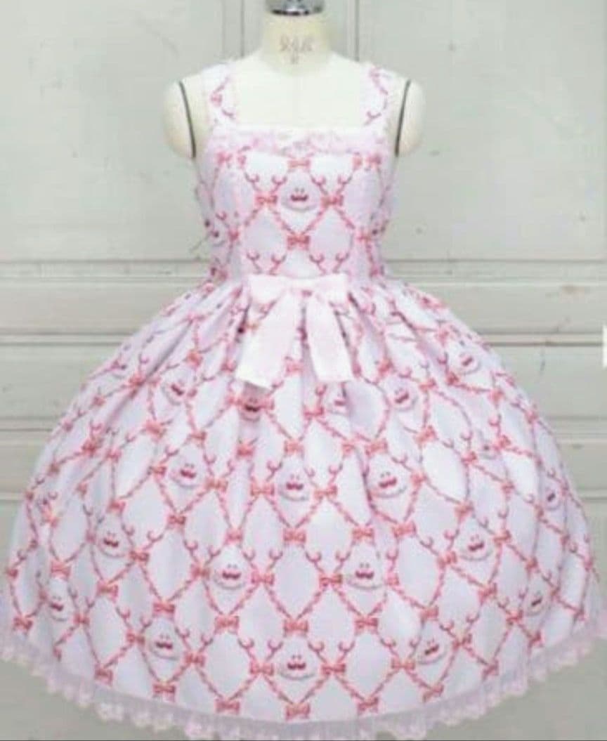 morphose　Dressy Ribbon ジャンパースカート　ピンク No.861 Dressy Ribbon フリルジャンパースカート / ピンク(Pink