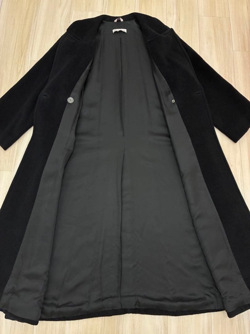 マックスマーラPRISMALEI プリズマレイ黒 ラップコート40着丈122cm