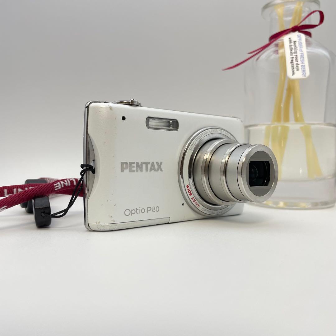 動作確認済✨PENTAX Optio P80✨スマホ転送OK 平成レトロ 可愛い