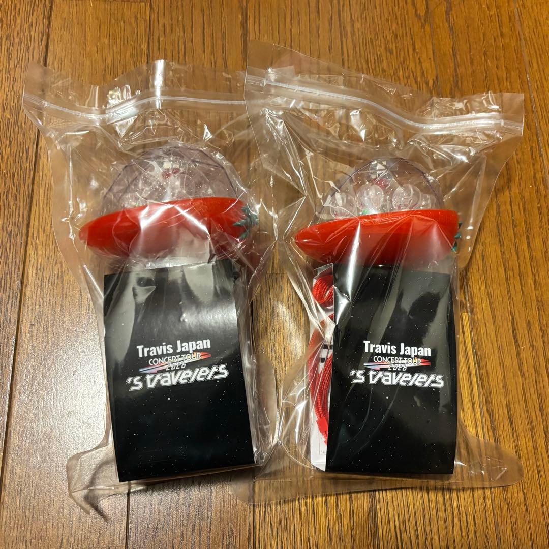 TravisJapan 2026 ペンライト　2個セット【即日発送】 2025.12.4 Travis Japan Concert Tour 2026'stravelers 🍓のペンライト