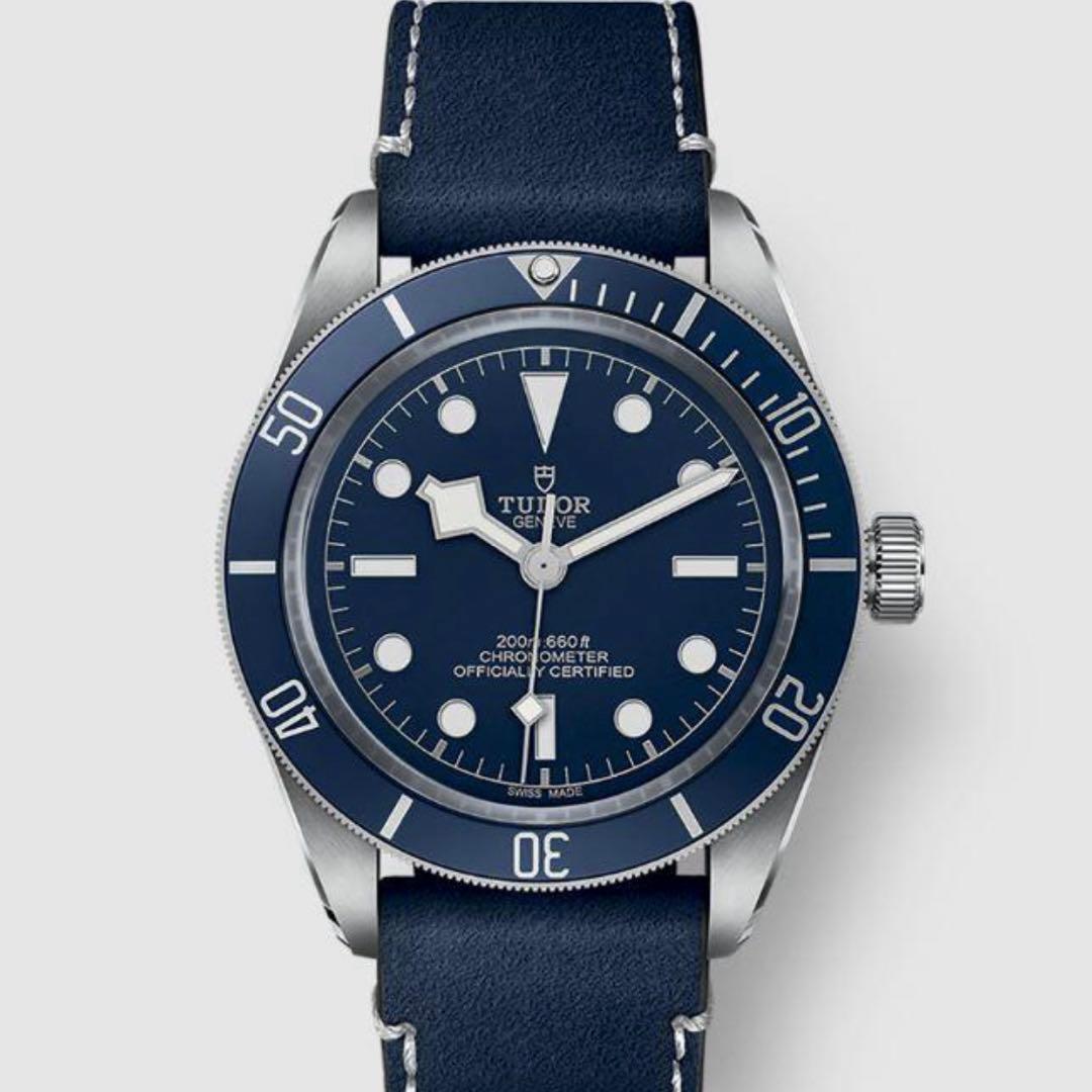 チューダー 純正 BB58用 ブルー“ソフトタッチ”ストラップ 新品