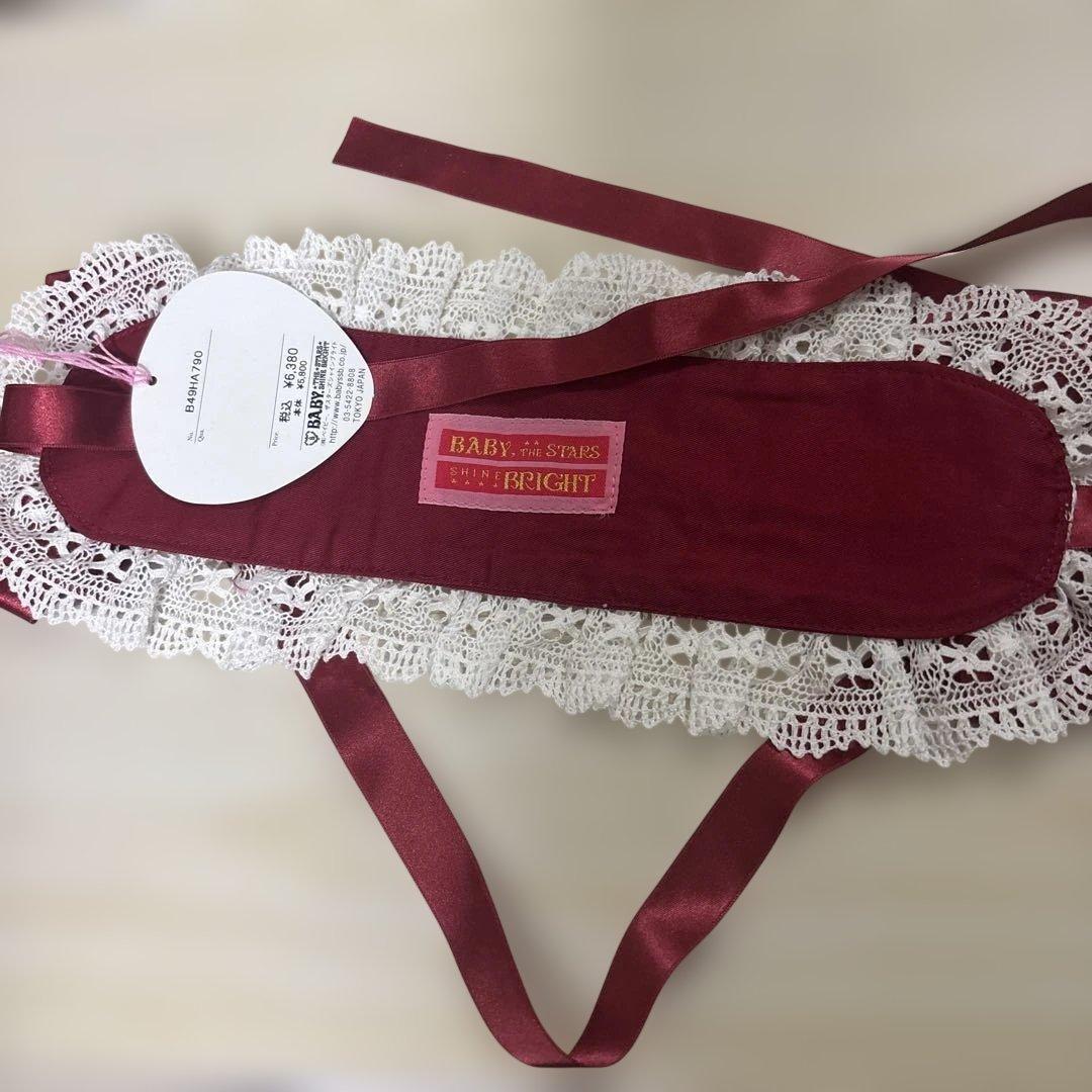 BABY くみゃちゃんのLovely Paradeヘッドドレス オフ白×エンジ - メルカリ