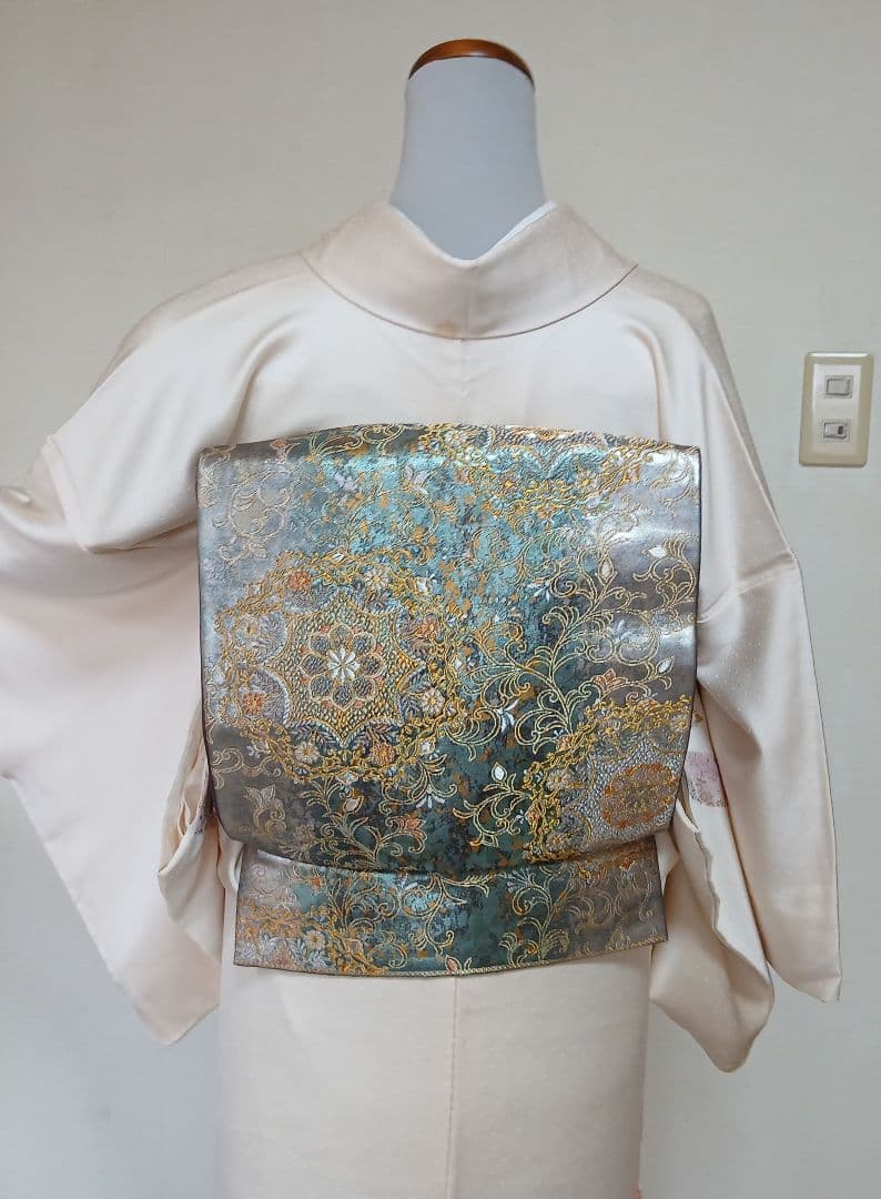 二重太鼓作り帯 二部式帯 訪問着 留め袖 無地の着物