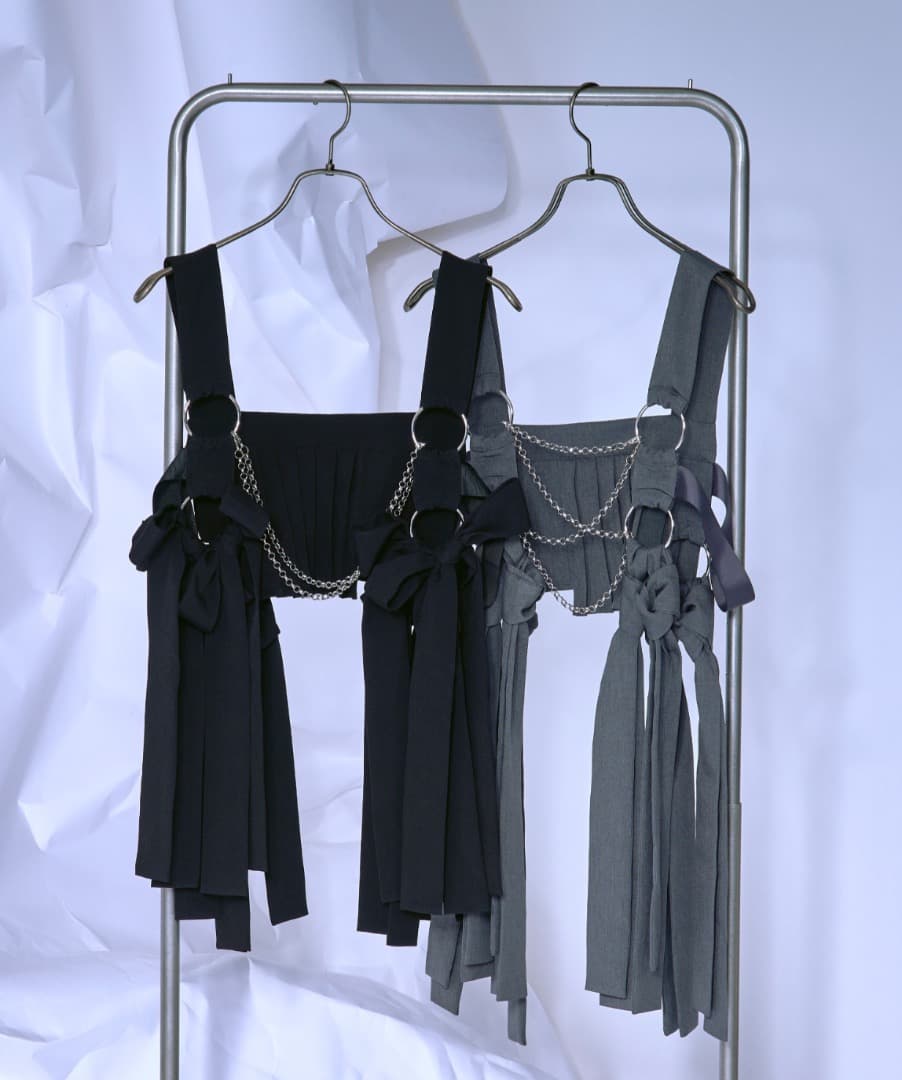 【Ezick】新品 Ribbon noir 2way プリーツメロウハーネス Ezick（エジック）の「Ribbon noir 2way プリーツメロウハーネス