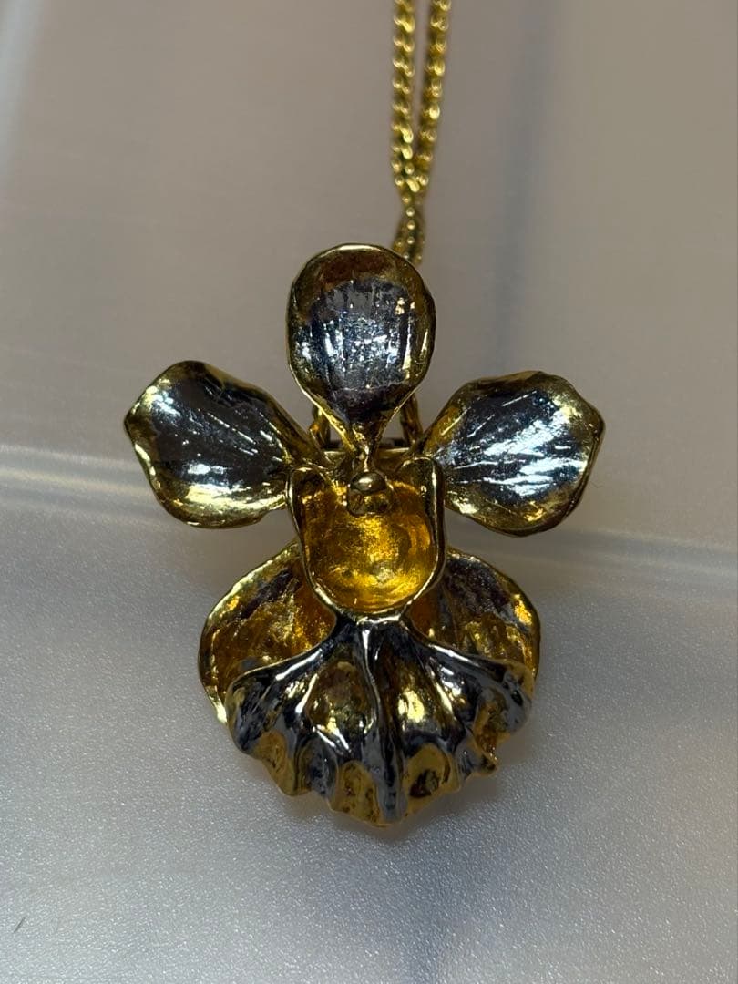 RISIS 22K 蘭ネックレス ジュエリー ループタイ ＊新品・未使用品