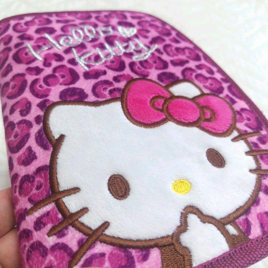 ハローキティ / 母子手帳 マルチ ケース ヒョウ柄】平成 レトロ レア