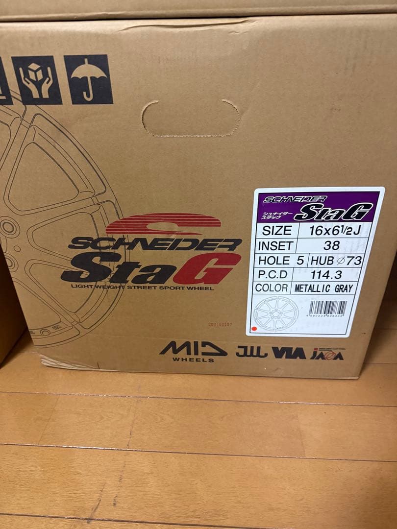 16インチ 5穴 114.3 6.5J シュナイダー スタッグ　2本②