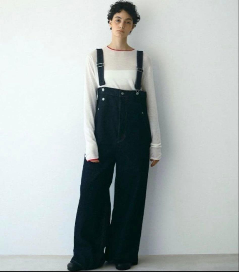 EDWIN×ETRE TOKYO 2wayハイライズサスデニムパンツ S EDWIN×ETRE TOKYO 2wayハイライズサスデニムパンツ(S BLUE): ボトムス