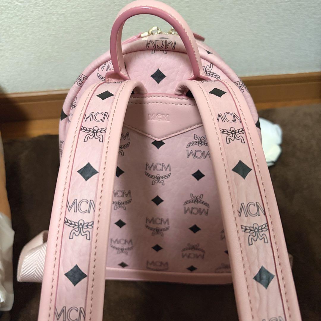 mcm ソフトピンク スモールサイズ S リュック 正規品 - メルカリ