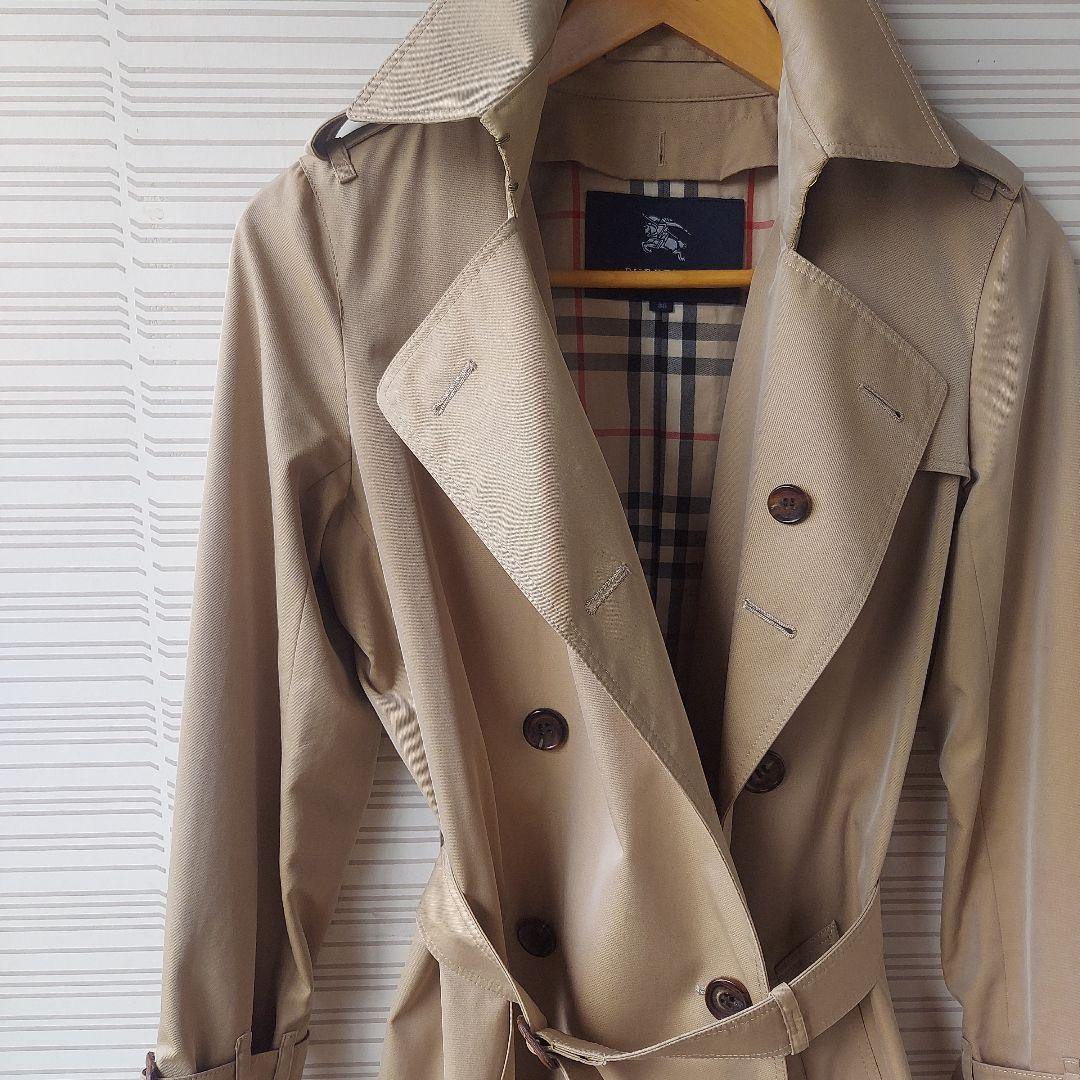 バーバリーロンドン トレンチコート レディース ハニーベージュ M