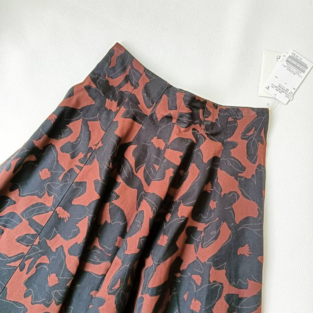 新品未使用✨《NOBLE》アルチザンフラワープリントフレアスカート ロング花柄