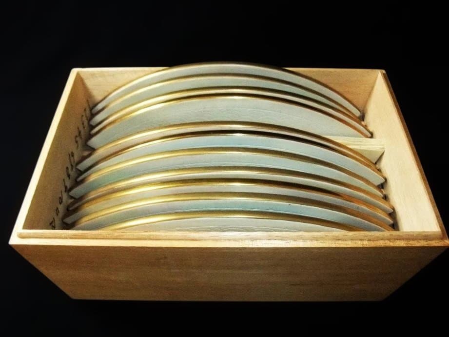 王朝物語の花 金彩扇皿コレクション 陶板 飾り皿 十二ヵ月の内